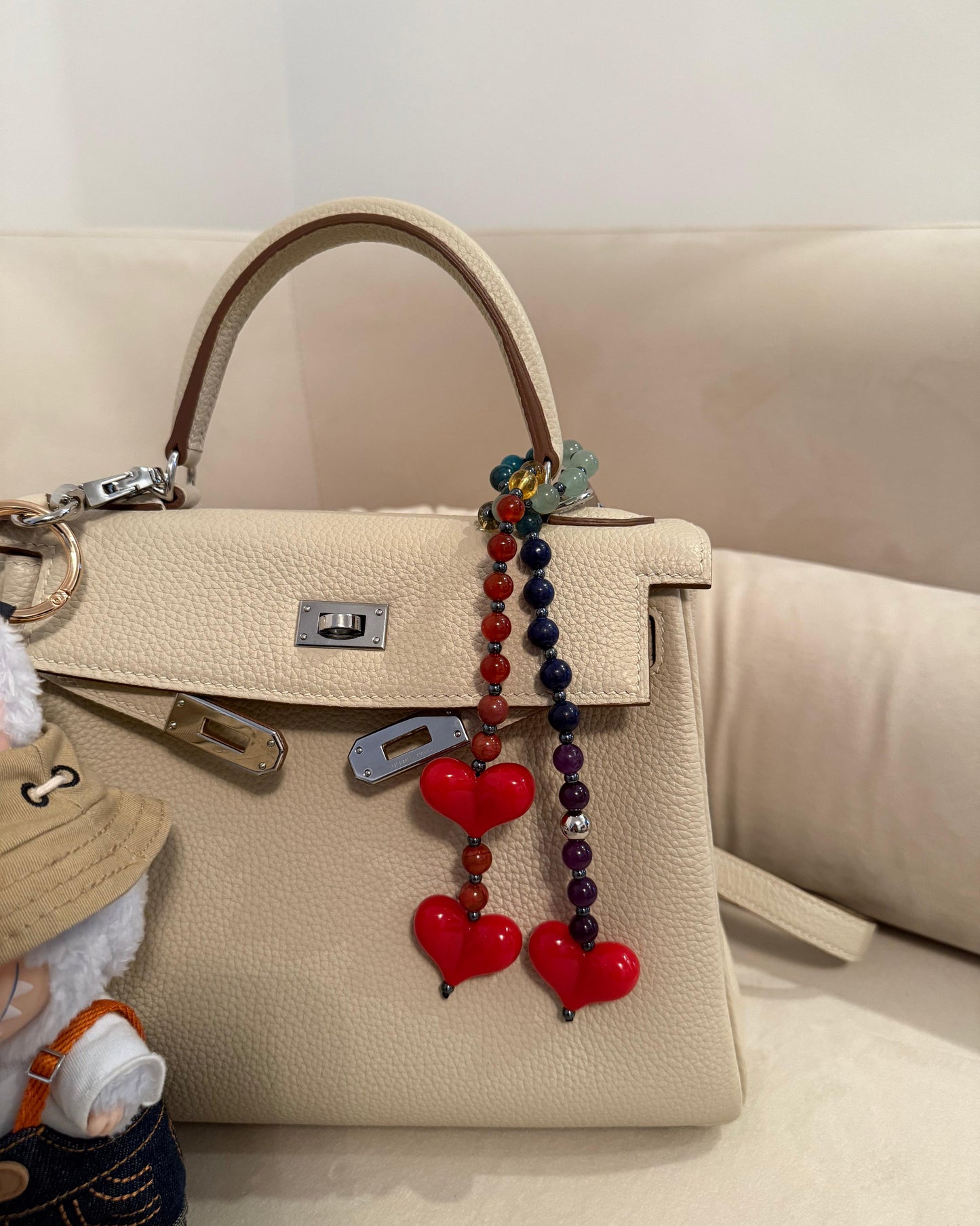 Bead My Heart Bag Charm
