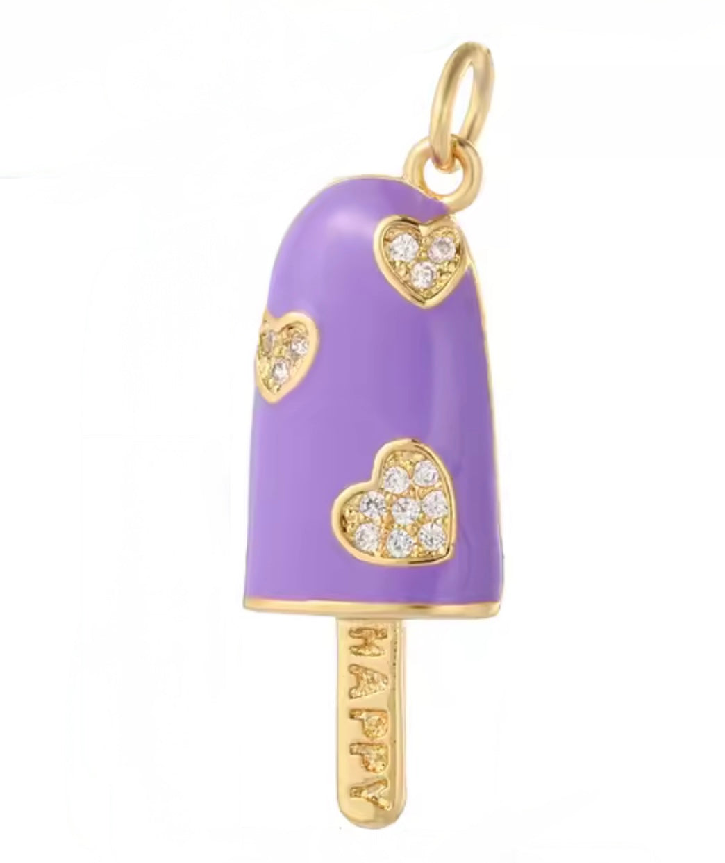 Purple Lollipop Charm