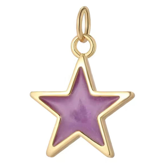 Purple Star Charm