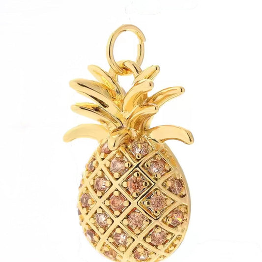 Gold Pineapple Charm