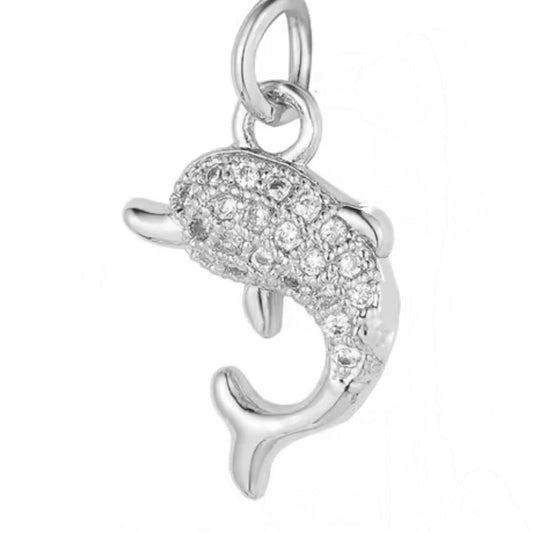 Silver Dolphin Charm