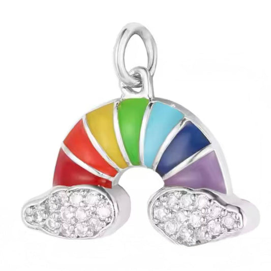 Silver Rainbow Charm