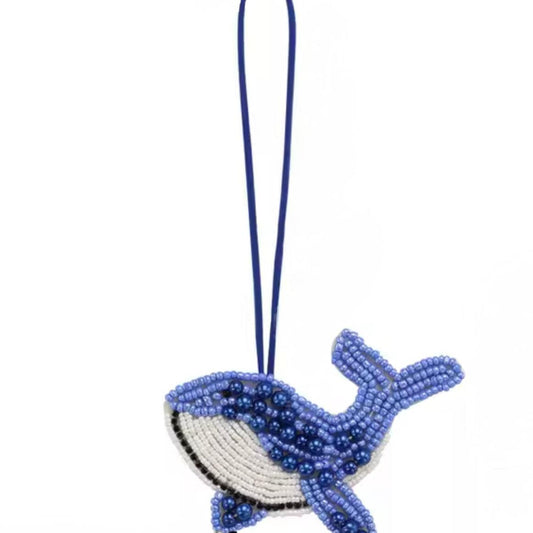 Handmade Beaded Dolphin Bag Charm