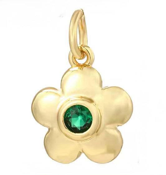 Gold Flower Charm