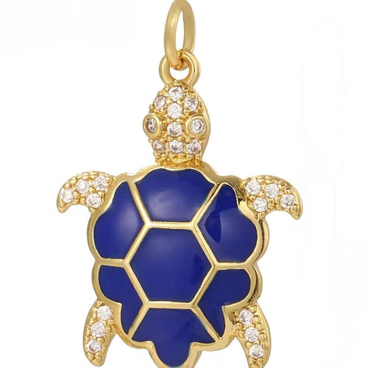 Blue Tortoise Charm