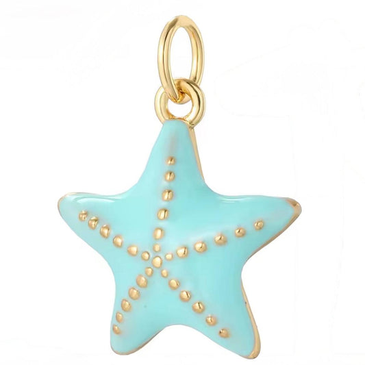 Blue Starfish Charm