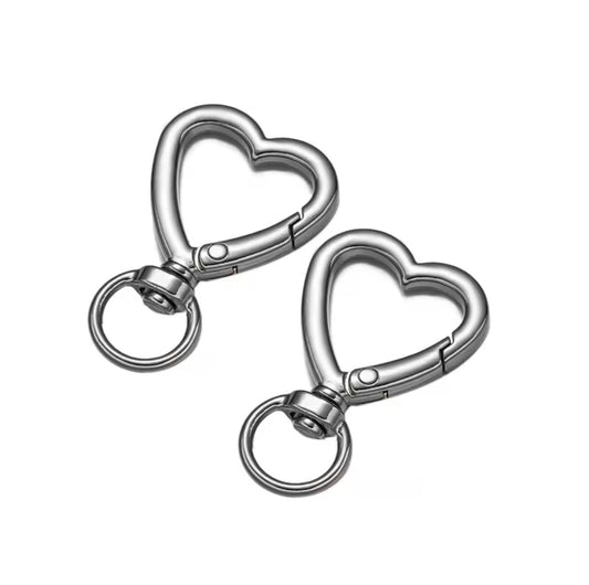 Silver Heart Clasp