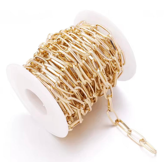 Gold Paper Clip Chain